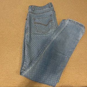 Polka dot jeans